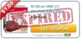 Four New Slim Fast Product Coupons – Save $6